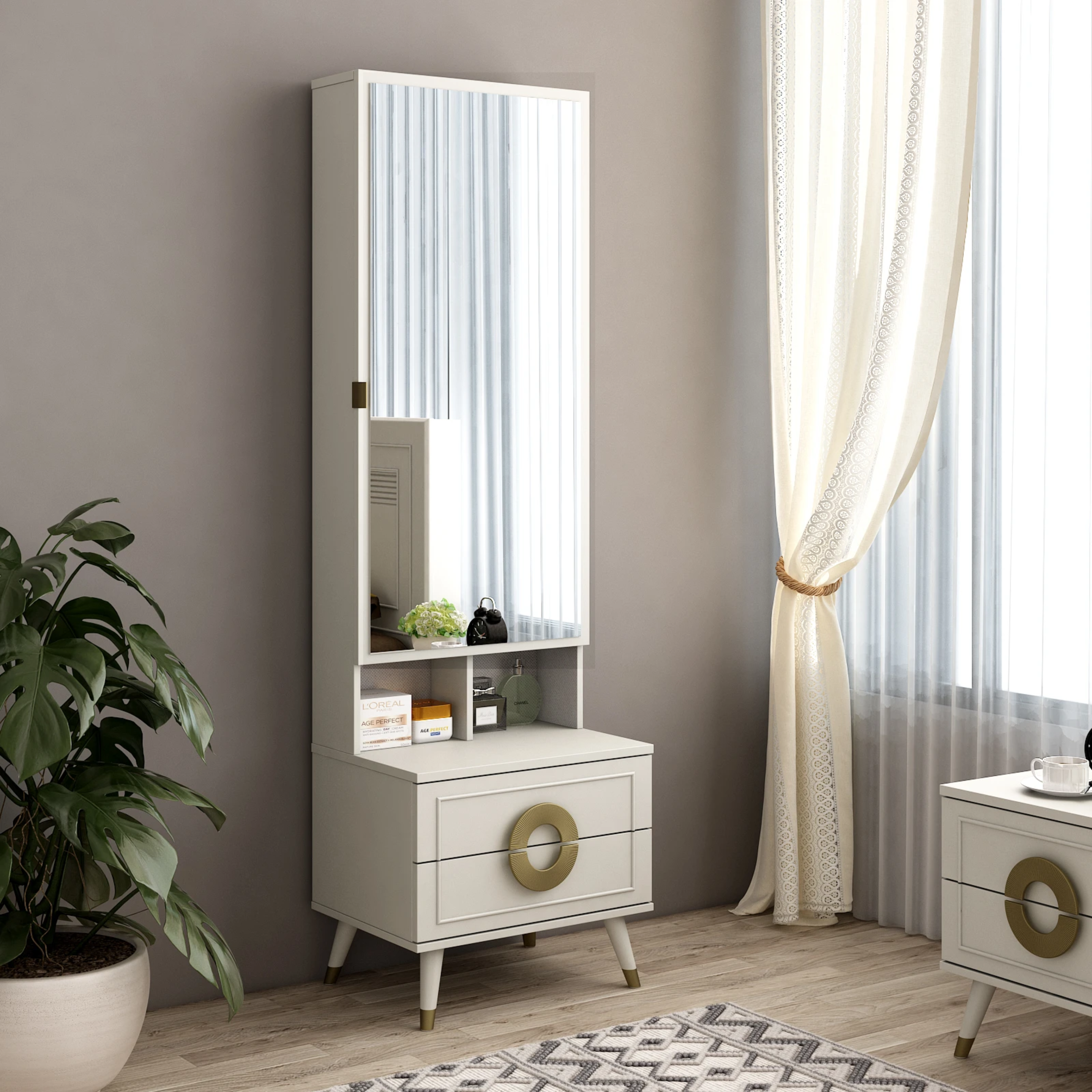 SW DRESSING TABLE AKIRA - PUMIC GREY 42 SPACEWOOD
