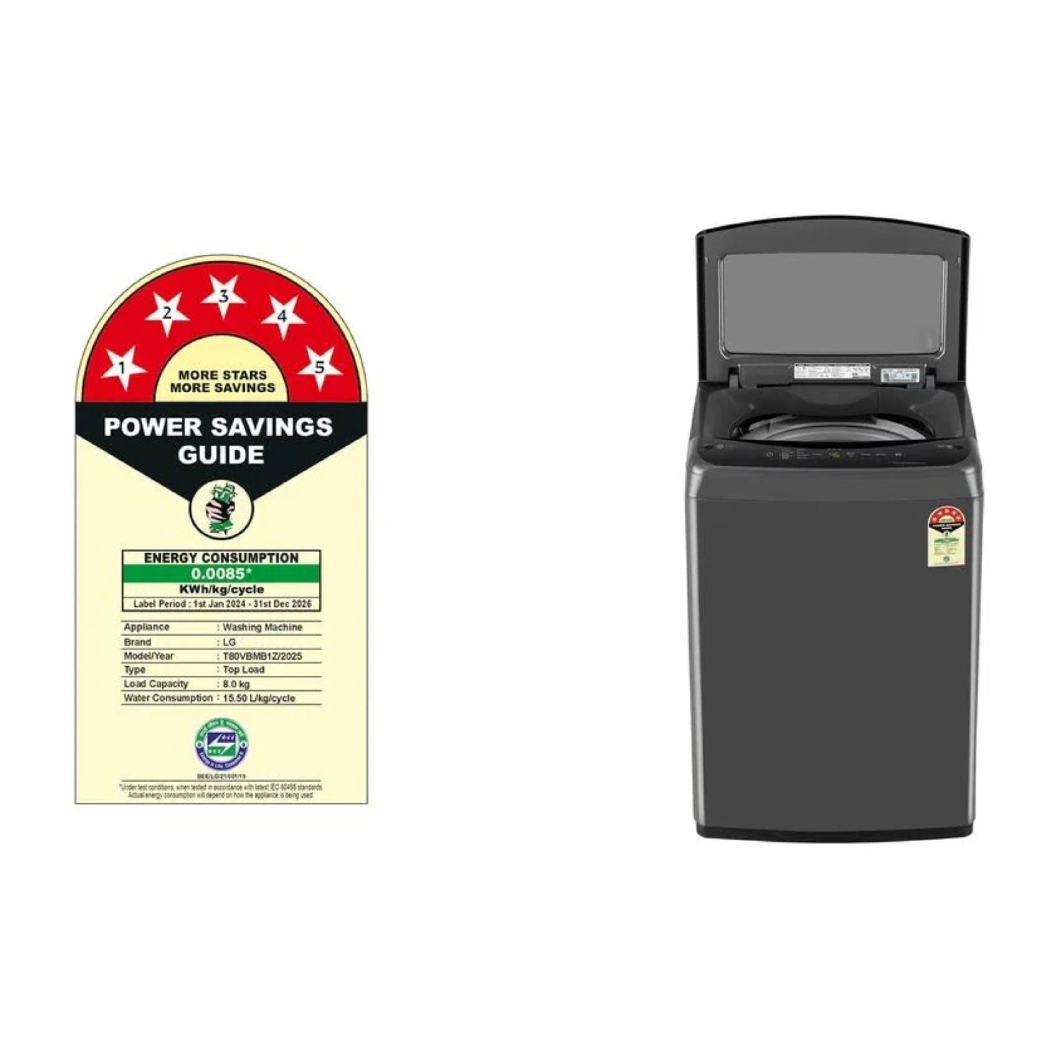 LG FULLY AUTOMATIC T80VBMB1Z 8 KG LG