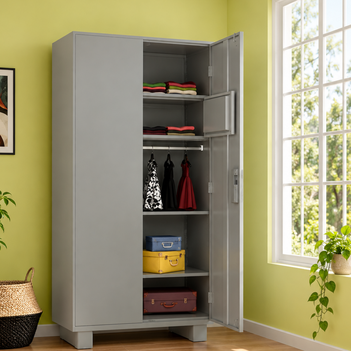 GODREJ 2 Door Wardrobe Storwel M2 Prince Grey GODREJ