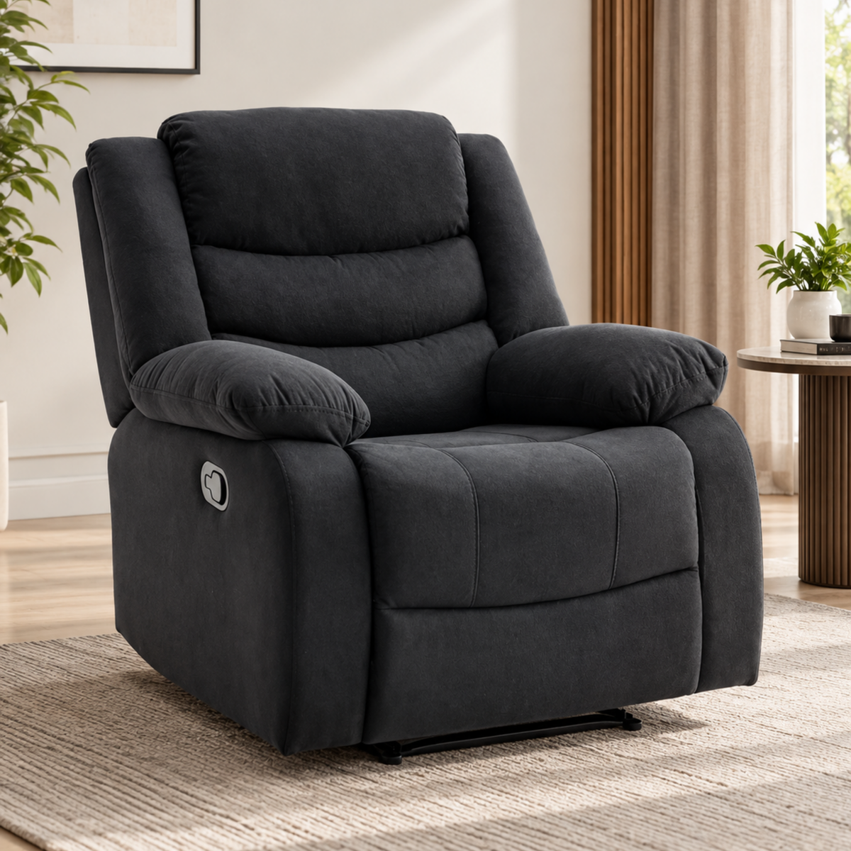 ARENA 1 SEATER RECLINER ILLINIOS 1S - LAMA BLACK ARENA