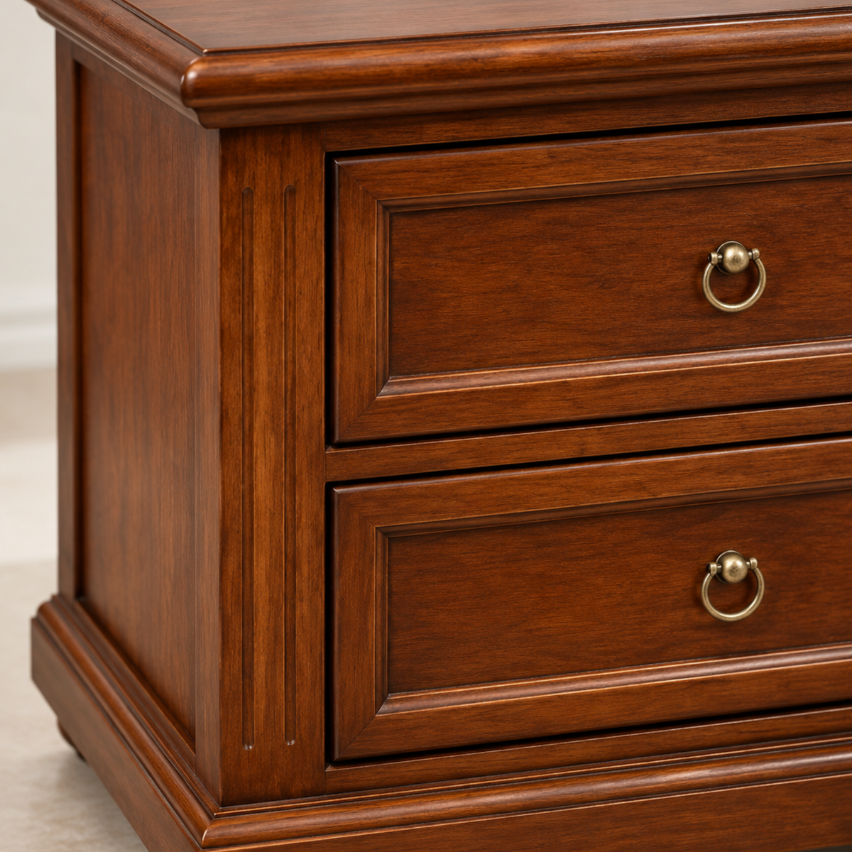 OONA BED SIDE TABLE TRADITION HONEY BROWN OONA