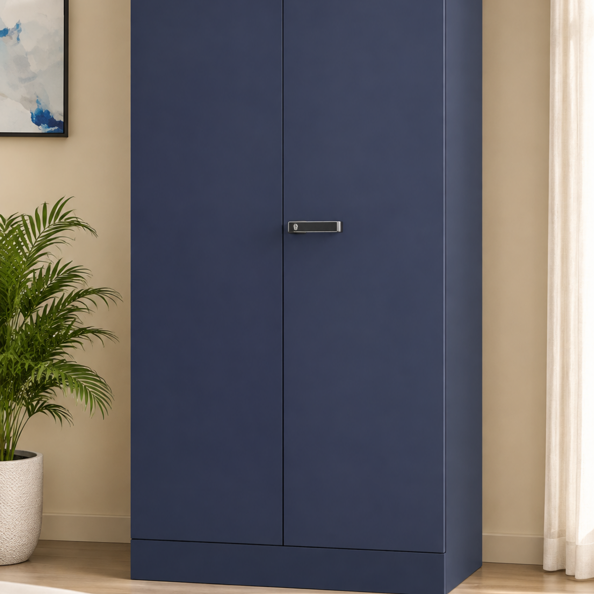GODREJ 2 DOOR WARDROBE AURALINE WOMEN BASIC WHT NAVY BLUE GODREJ