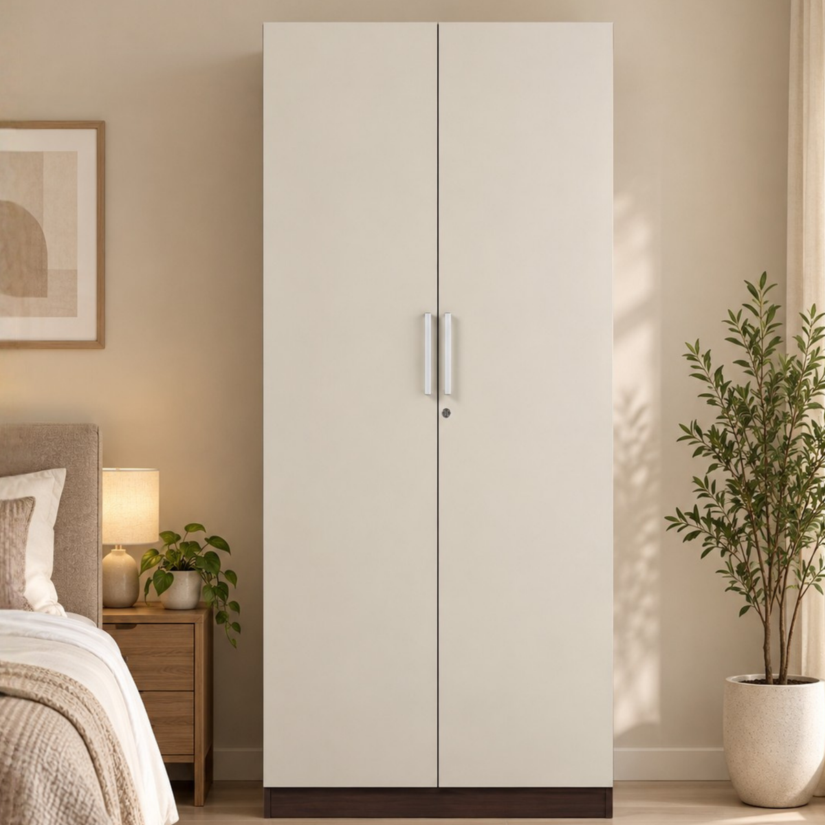 GODREJ Kalista 2 Door Wardrobe Doors Ecru GODREJ