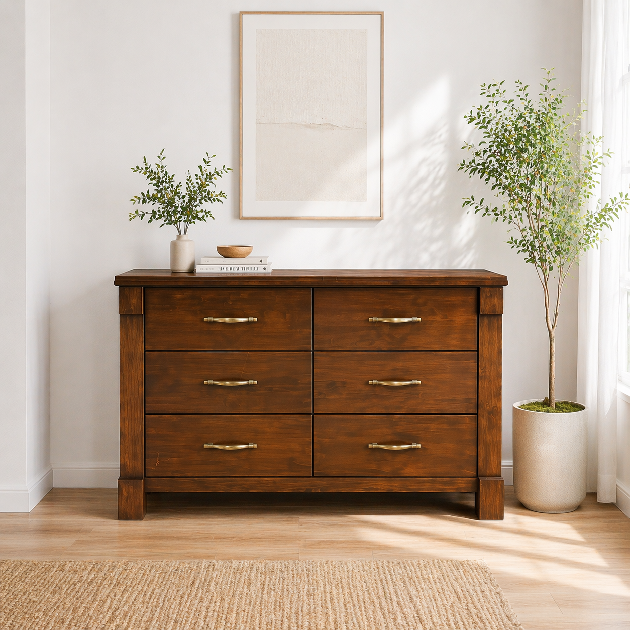 ARENA Dressing Table Vivanta Without Mirror Walnut ARENA