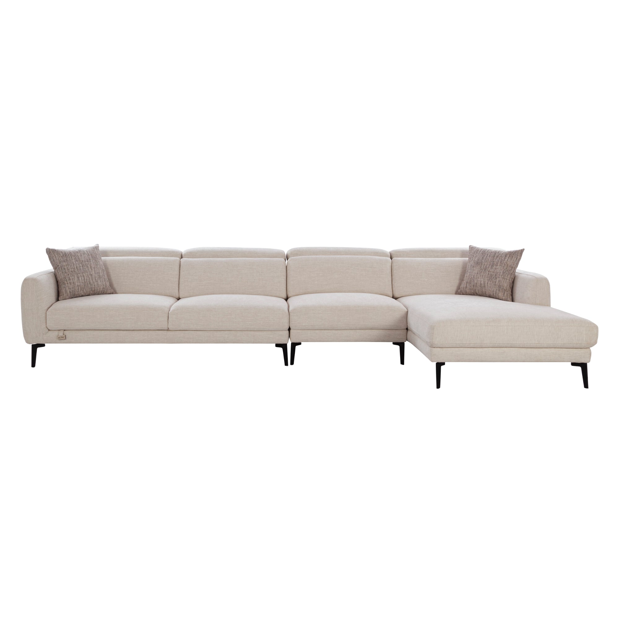 ARENA L-Shape Sofa NAPOLI 3+L LHS - SAND 87