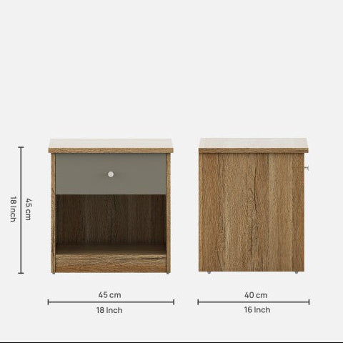 SW BED SIDE TABLE NESTER-SEBASTIAN OAK 450X402X450 SPACEWOOD
