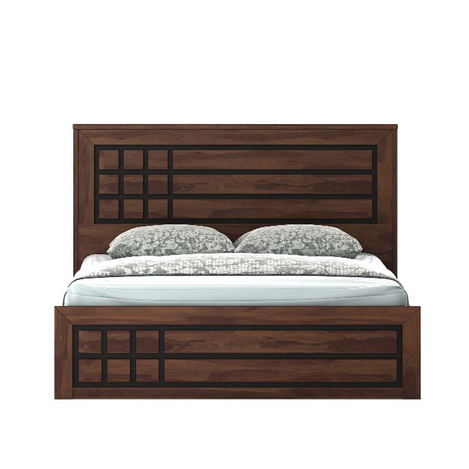 SW KING BED LIFTON BOSTON PB SHEESHAM WOOD FINISH SPACEWOOD
