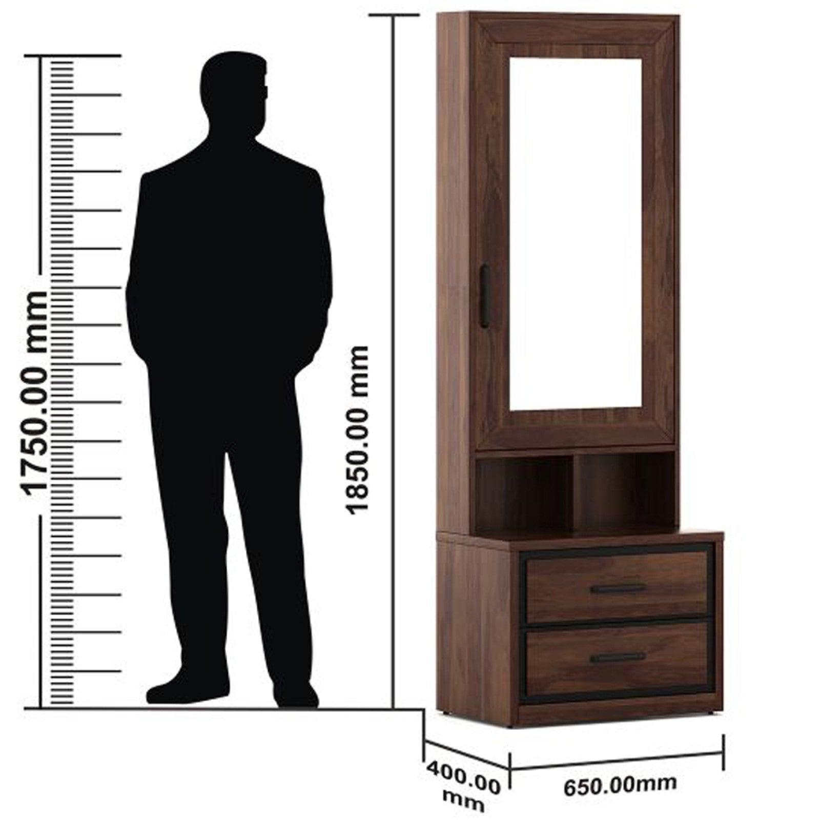 SPACEWOOD Dresser Boston Pb Sheesham Wood Finish SPACEWOOD