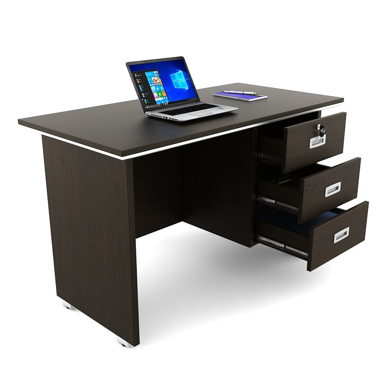 SPACEWOOD NOVA INTEGRA Office Table 3 Drawer 1 Side Drawer 1200x600x750 Vermount