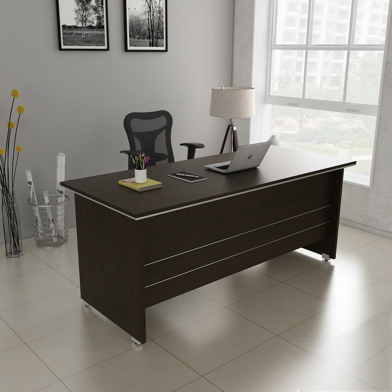 SPACEWOOD Office Table 3-Drawer 1-Side-Drawer NOVA INTEGRA 1800x900x750 Vermount Brown