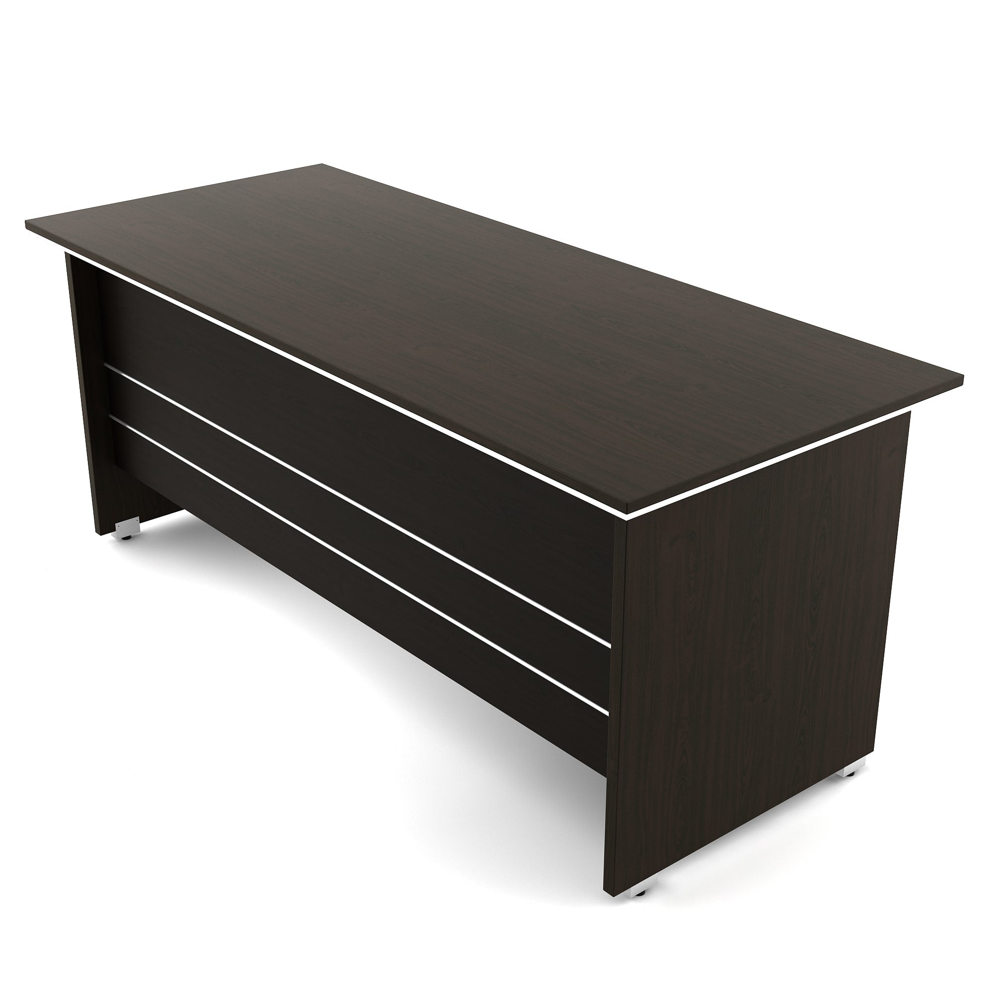 SPACEWOOD Office Table 3-Drawer 1-Side-Drawer NOVA INTEGRA 1800x900x750 Vermount Brown