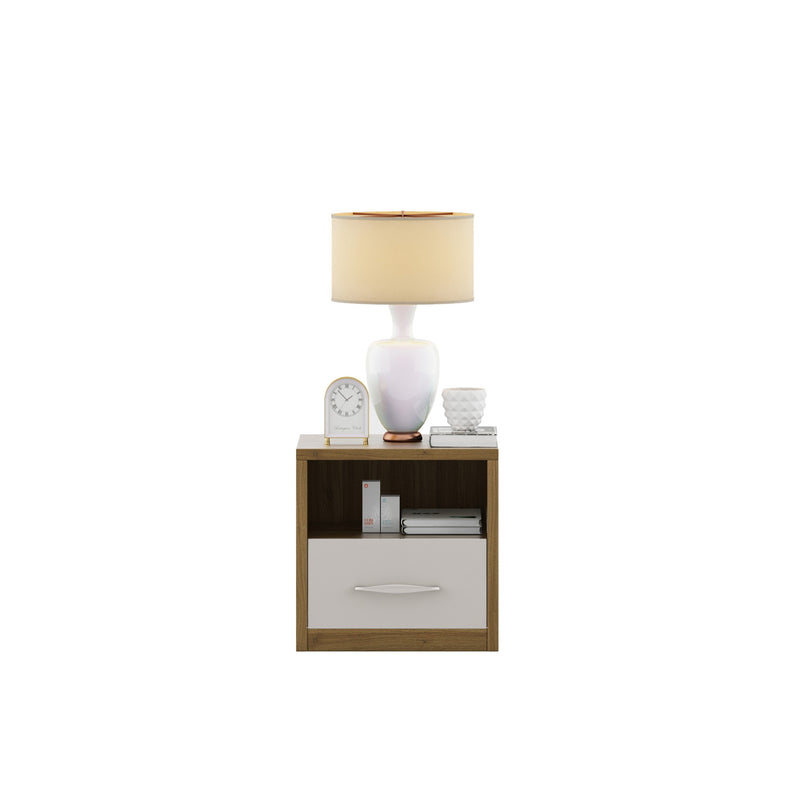 SPACEWOOD  PEARL Bedside Table 450x400x450 Ceramic High Gloss