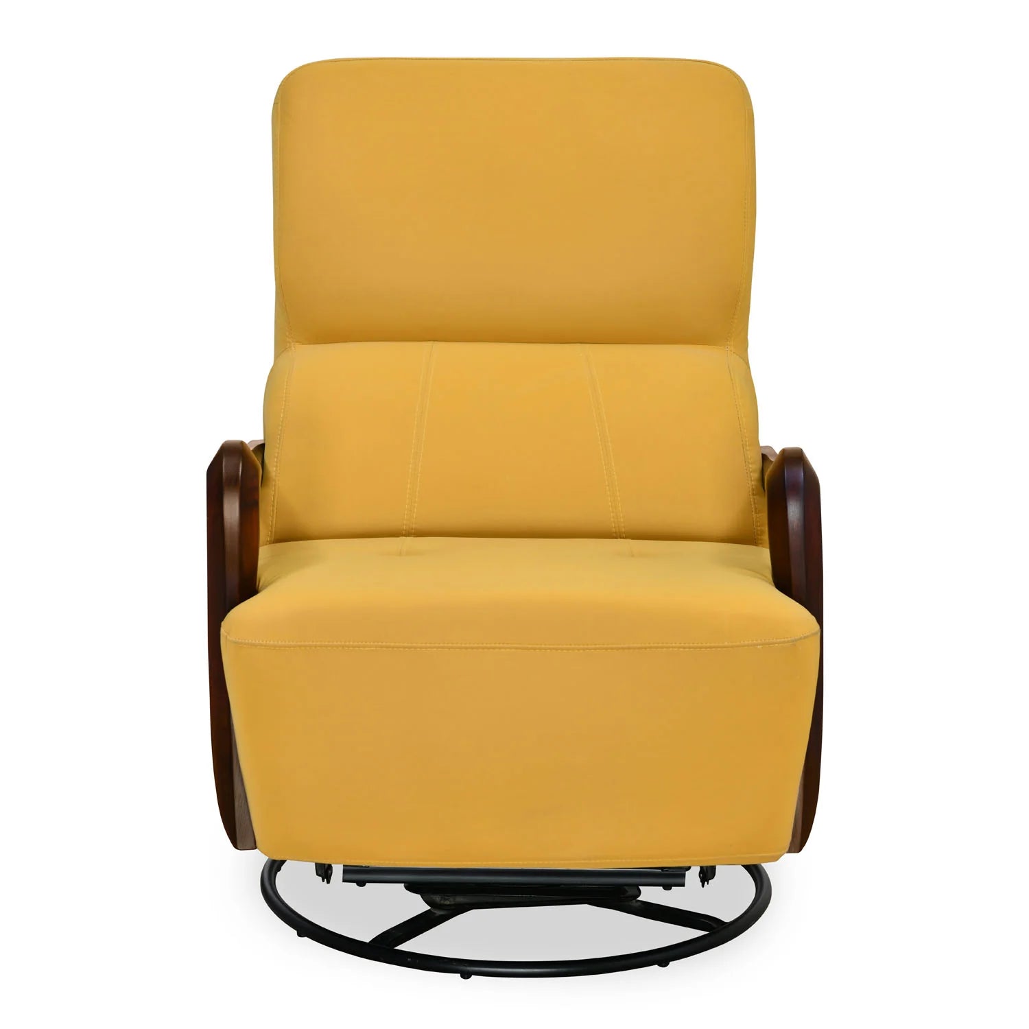 ARENA Lounge Chair Canela Rocking And Revolving Brown/Gold/Green