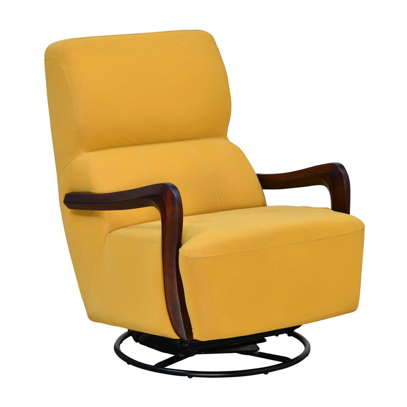 ARENA Lounge Chair Canela Rocking And Revolving Brown/Gold/Green