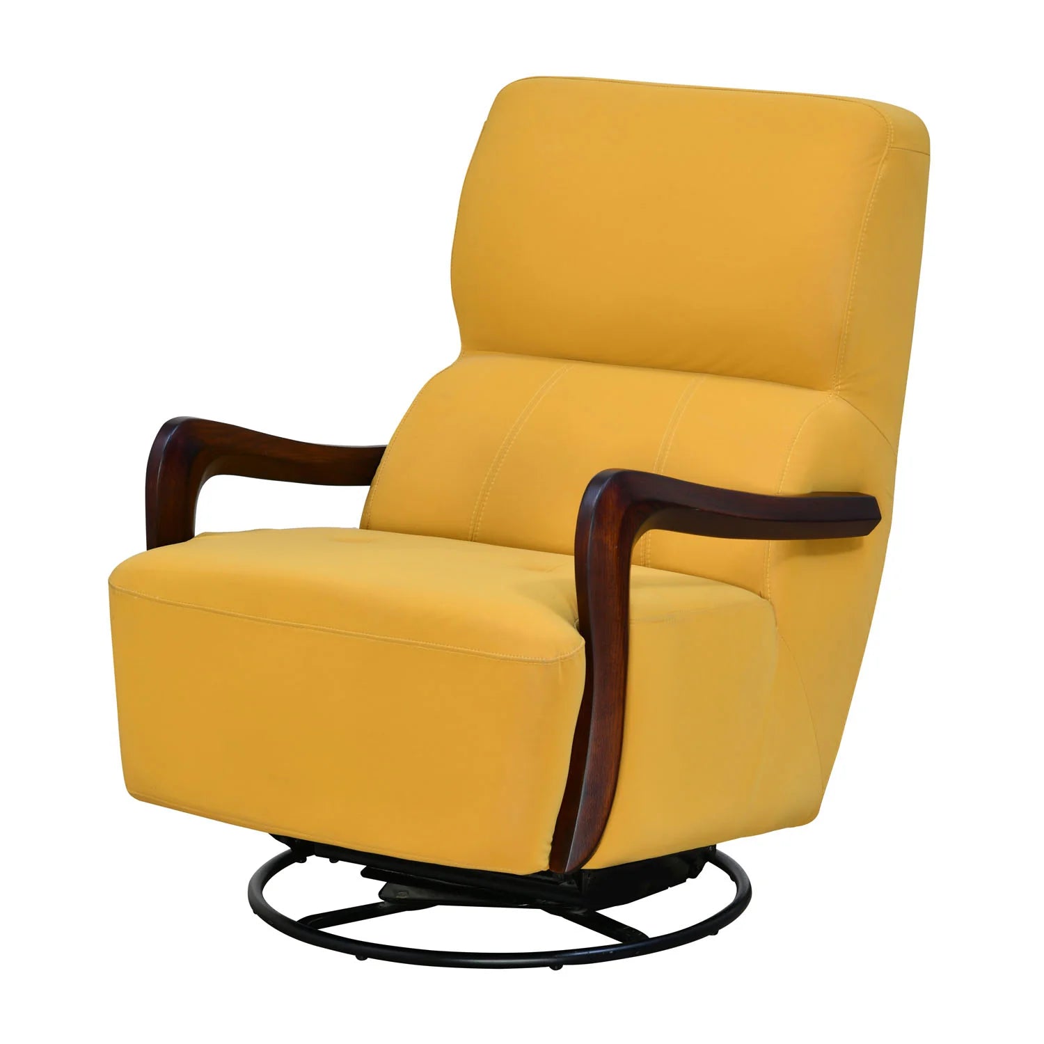 ARENA Lounge Chair Canela Rocking And Revolving Brown/Gold/Green