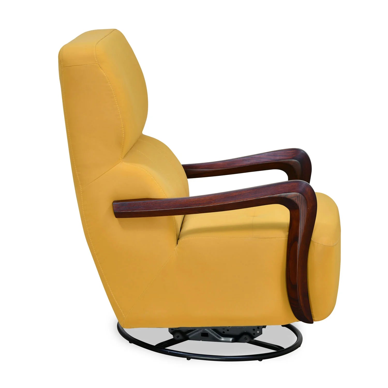 ARENA Lounge Chair Canela Rocking And Revolving Brown/Gold/Green