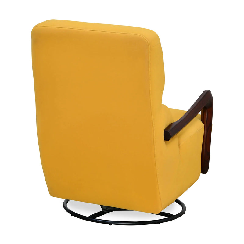 ARENA Lounge Chair Canela Rocking And Revolving Brown/Gold/Green