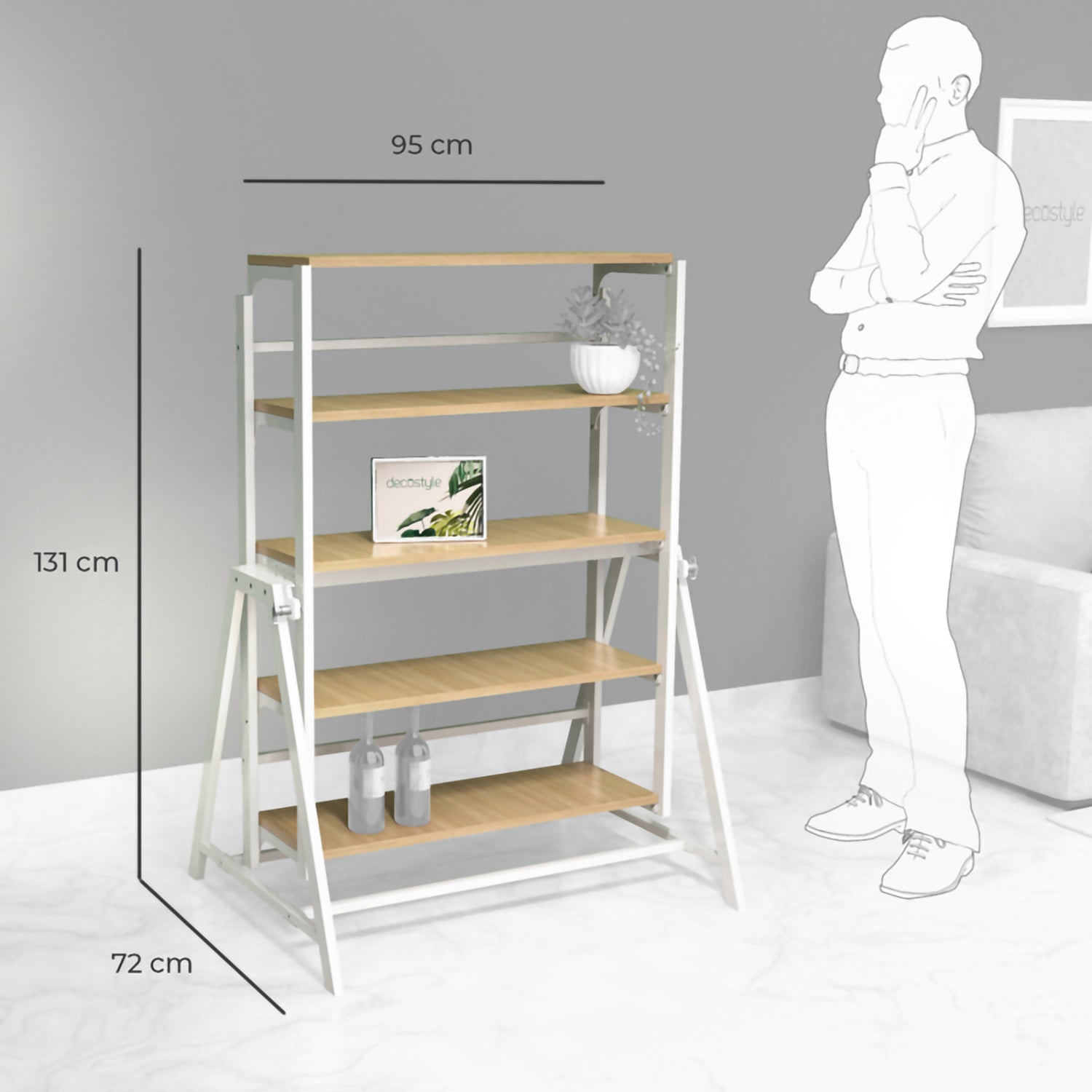 DECOSTYLE DR2DFS DINE A UTS Multipurpose Wall Unit Teak