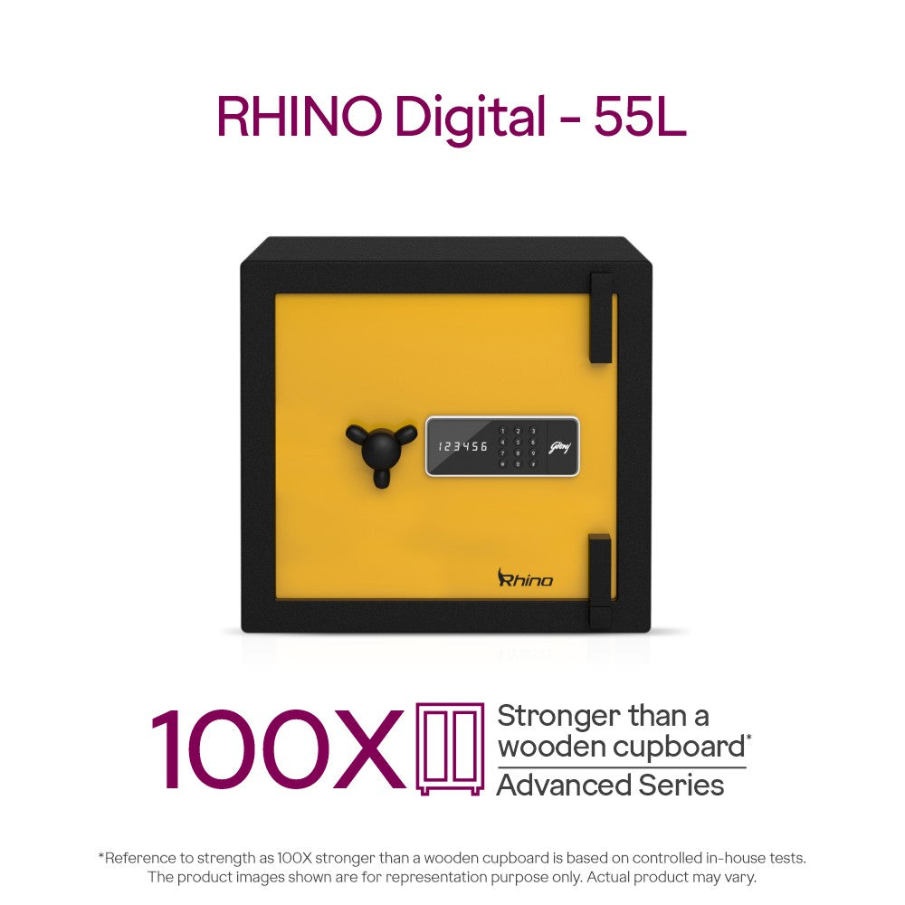 GODREJ Rhino Digital 55 Ltr Strength 100X (Advanced) Home Lockers GODREJ