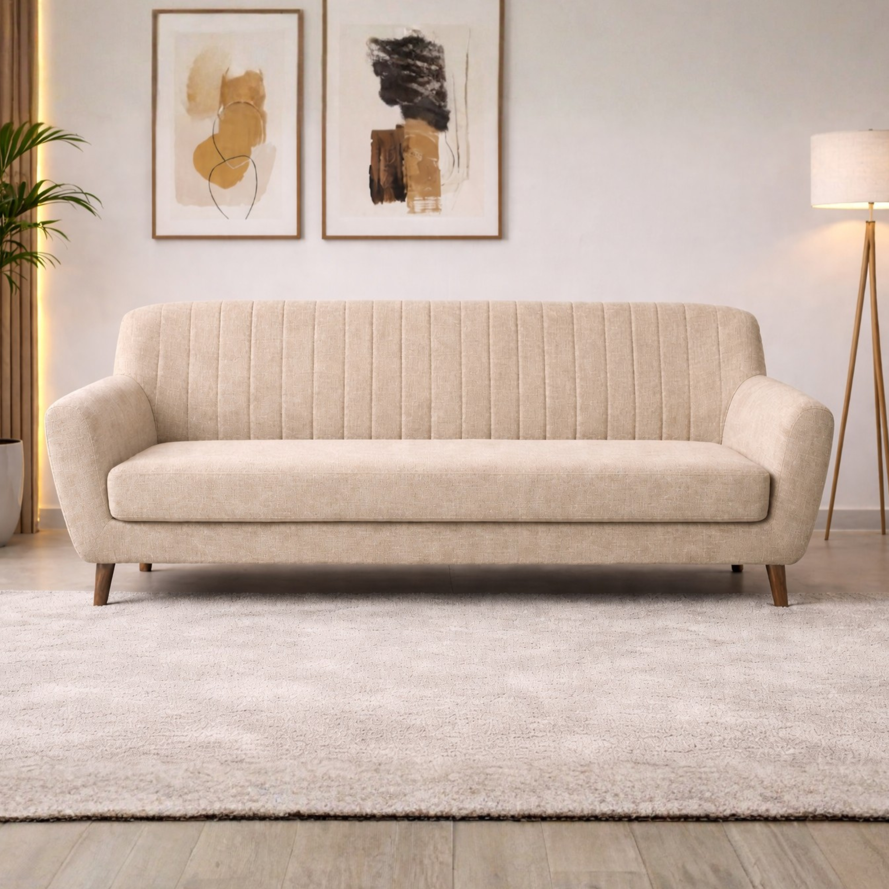 ARENA 2 SEATER SOFA NANCY MOLFINO 08 DARK BROWN ARENA