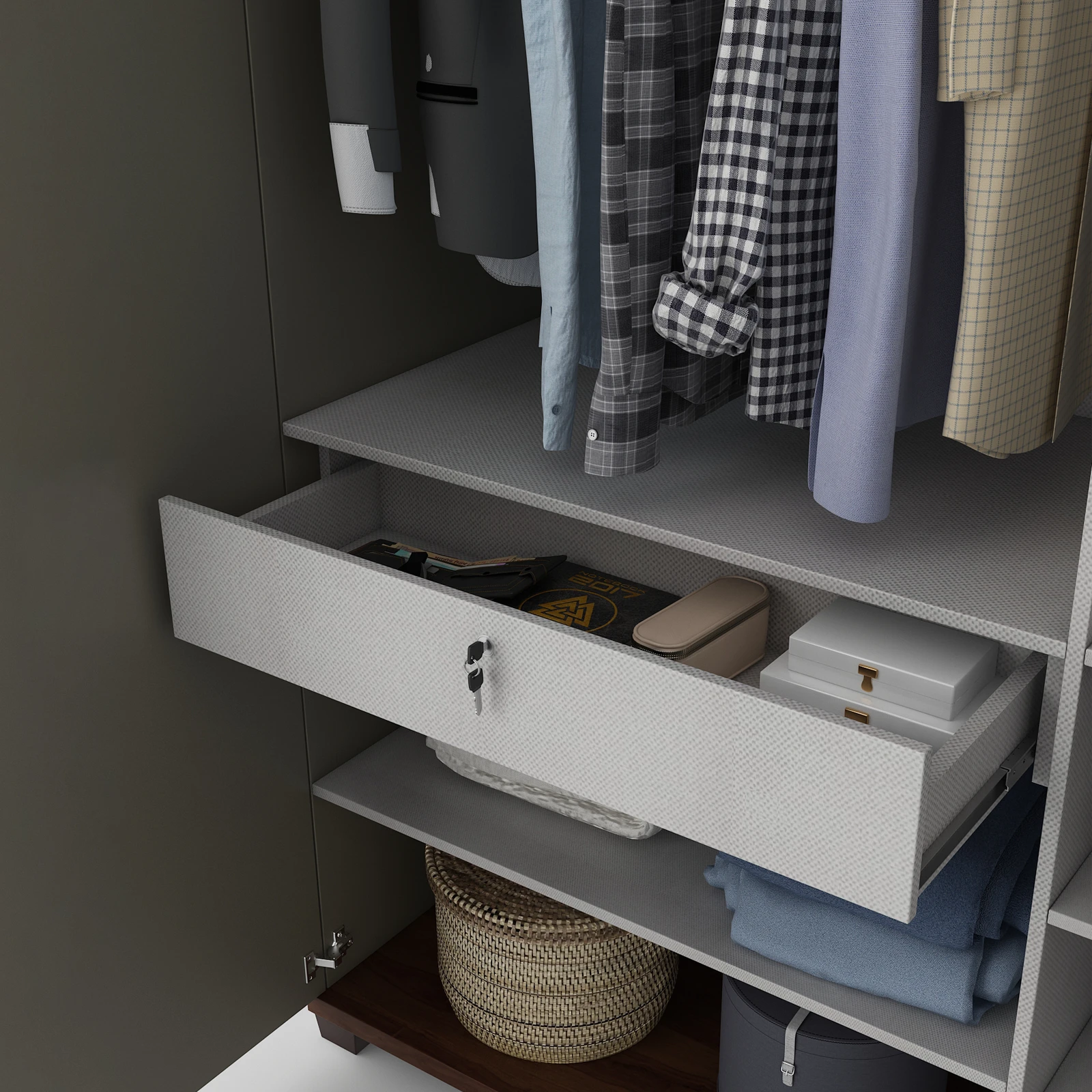 SW 4 DOOR WARDROBE SAHARA - WARDROBE SPACEWOOD