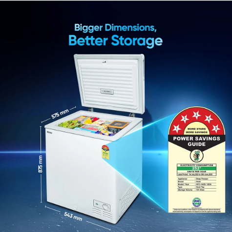 HAIER DEEP FREEZER HFC-145SM5  145 LTRS HAIER