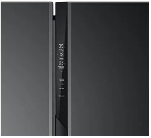 HAIER REFRIGERATOR-FF-DD-SBY HRT-683KGU1  BLACK GLASS 598 LTRS HAIER