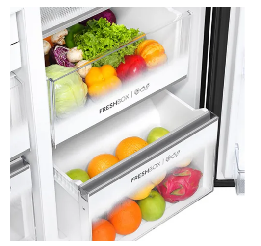 HAIER REFRIGERATOR-FF-DD-SBY HRT-683KGU1  BLACK GLASS 598 LTRS HAIER