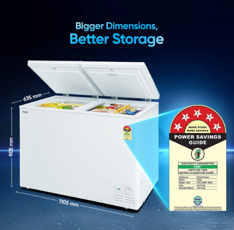 HAIER DEEP FREEZER HFC-320DM5   320 LTRS HAIER