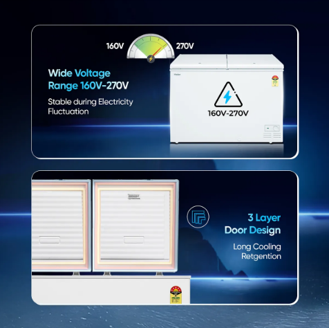HAIER DEEP FREEZER HFC-320DM5   320 LTRS HAIER