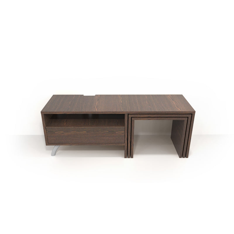 DECOSTYLE TV Unit With Nest Table DTV101AESMSS Walnut