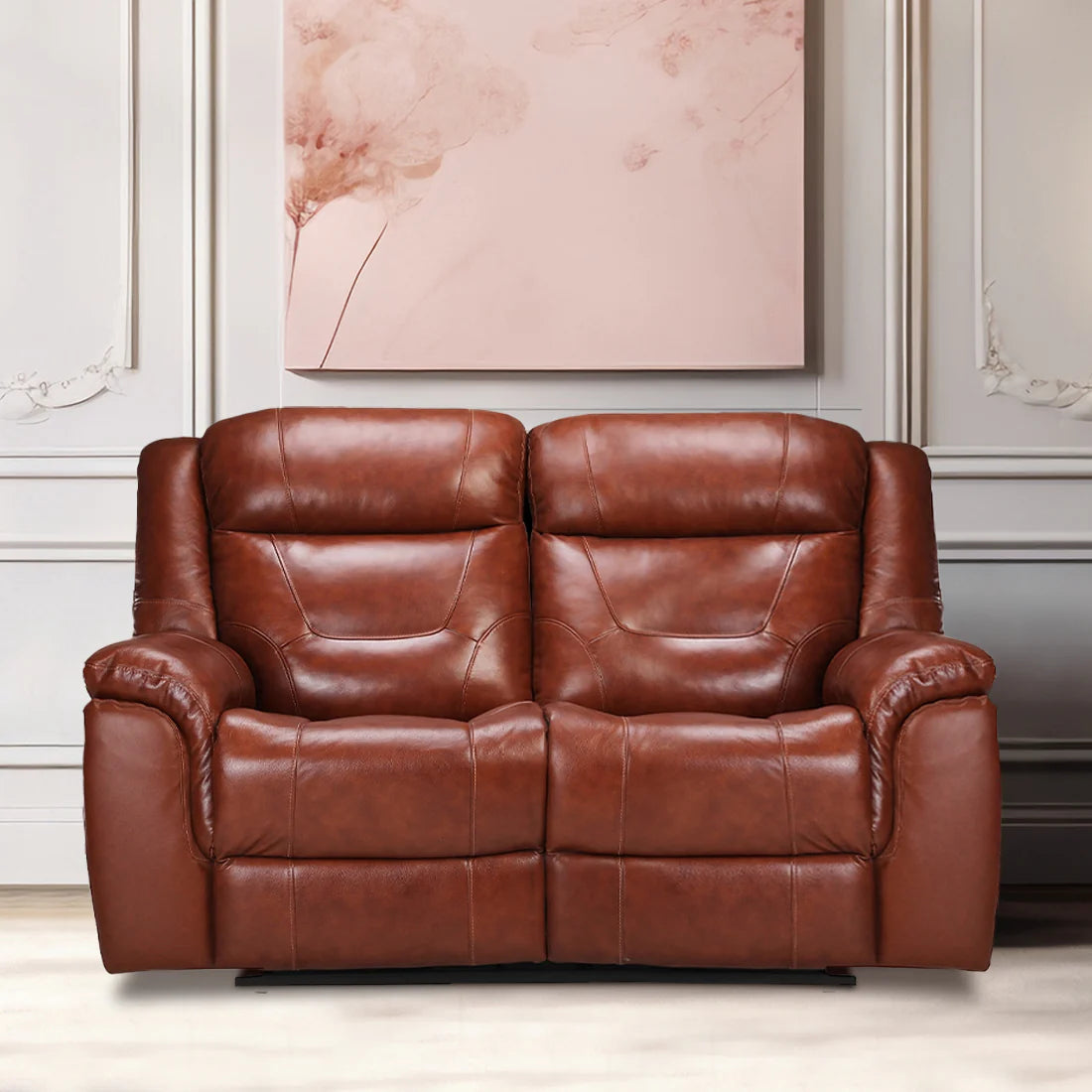 ARENA TWO SEATER MOTOR RECLINER EJOY HALF LEATHER ARENA