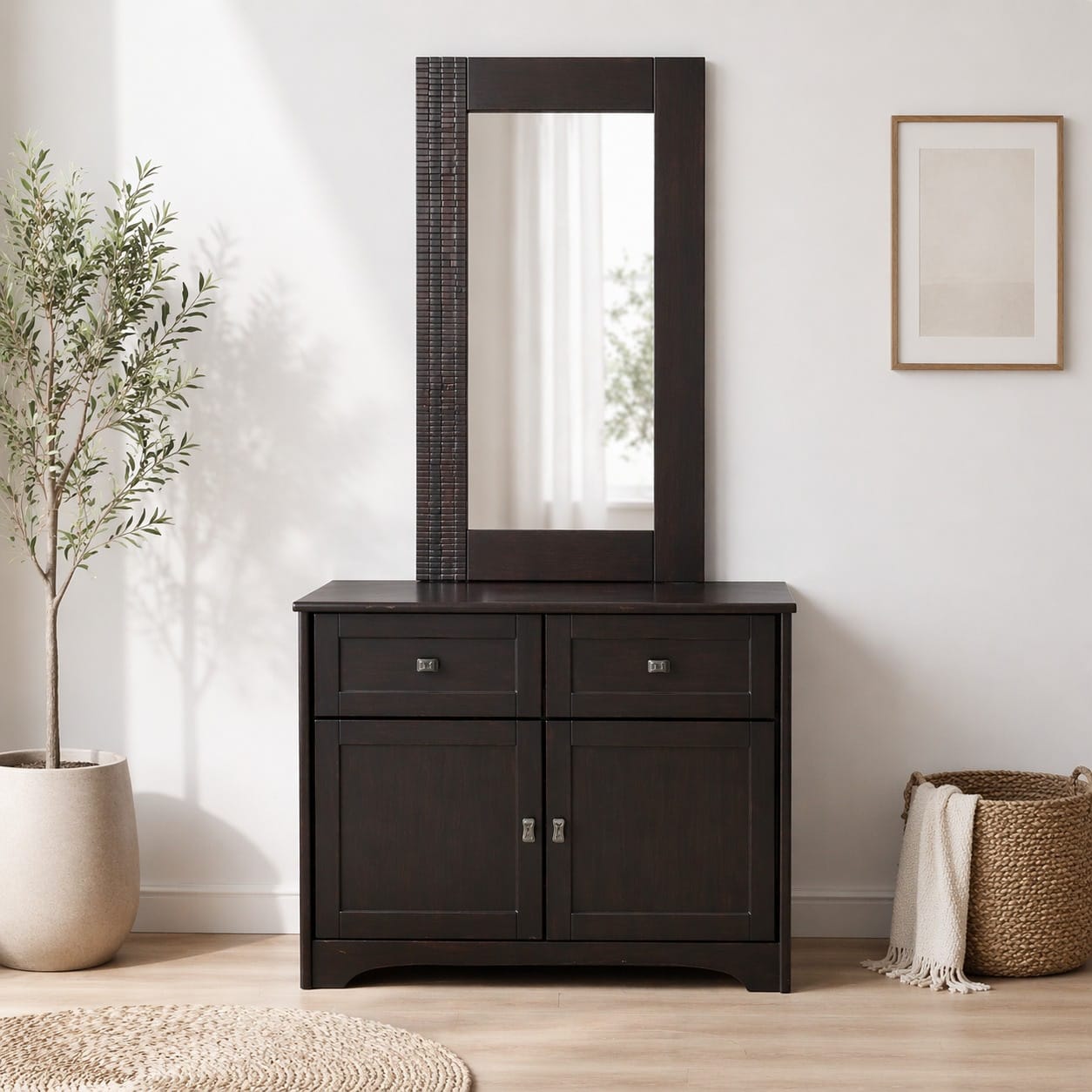 ARENA DRESSING TABLE + MIRROR HAMLEY WENGE 910X460X740 MM ARENA