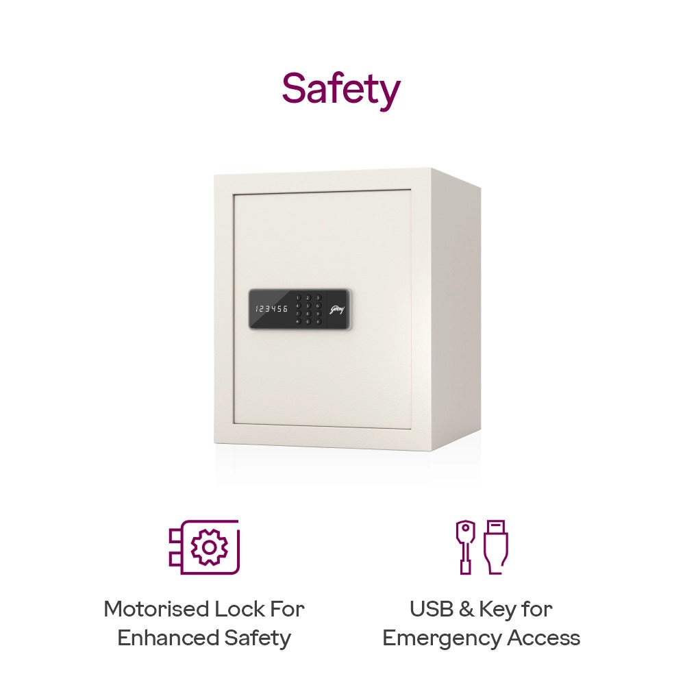 GODREJ SAFE HOME LCKR DIGI IVORY 40L IBUZZ GODREJ