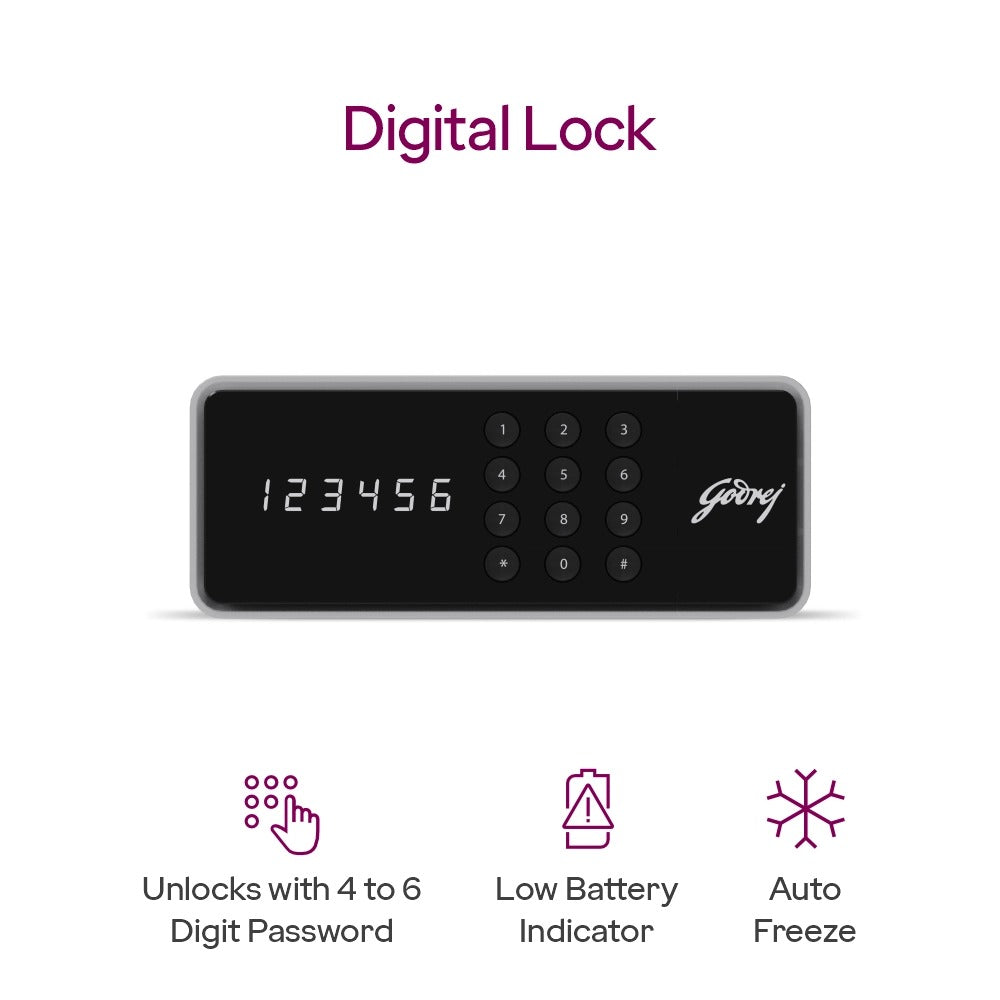 GODREJ SAFE HOME LCKR DIGI IVORY 40L IBUZZ GODREJ