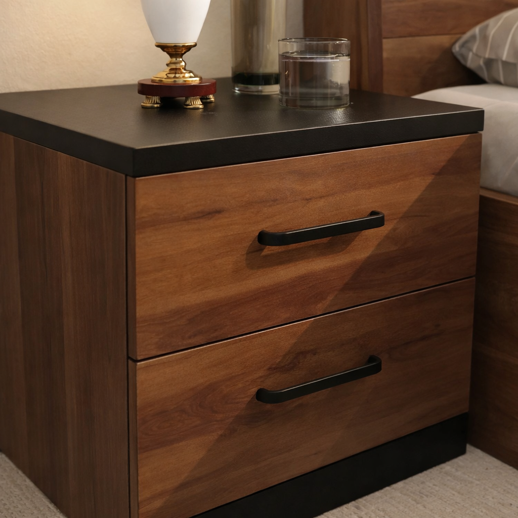 SW BEDSIDE WOODLAND COLOR SHEESHAM SPACEWOOD