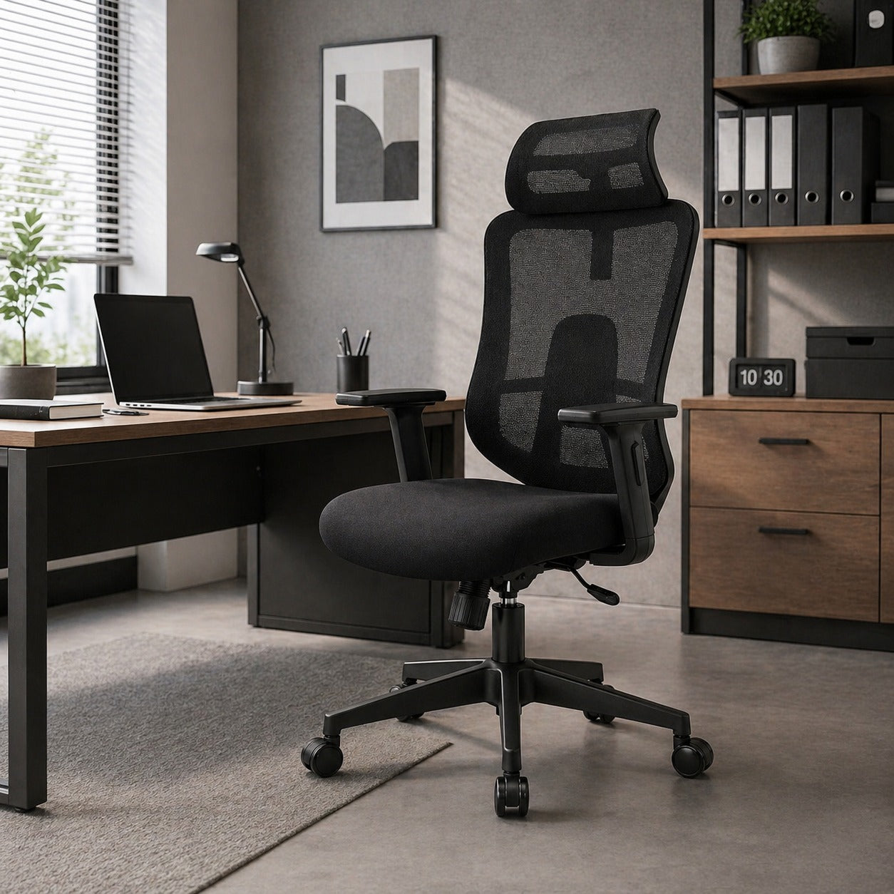 ARENA HIGH BACK CHAIR FRIDO MESH NYLON BASE CMM Arena Retails Pvt Ltd