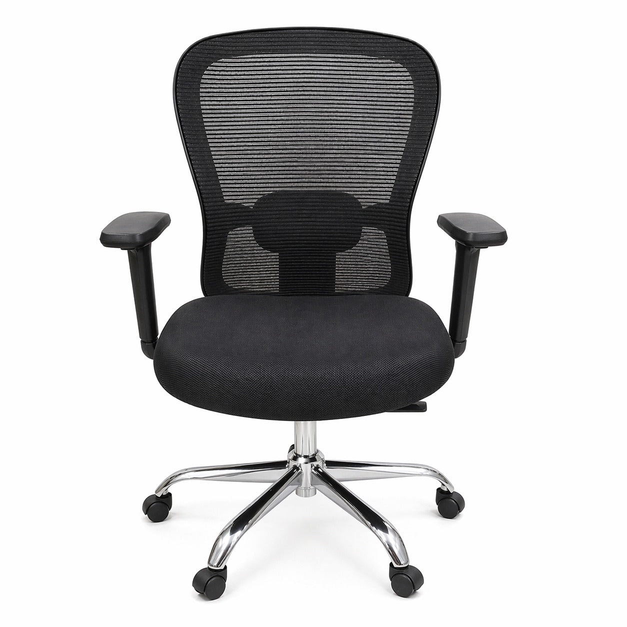ARENA MID BACK BUG CHAIR DELUX CHROME ADJST HANDREST ARENA