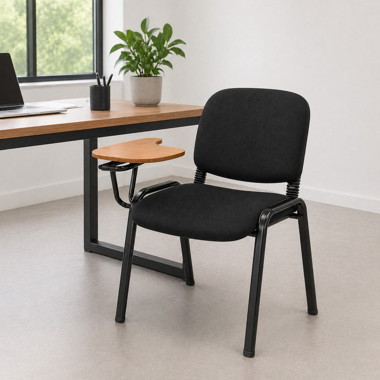 ARENA CHAIR WITH WRITING PAD GSM-7001W-F BLACK ARENA