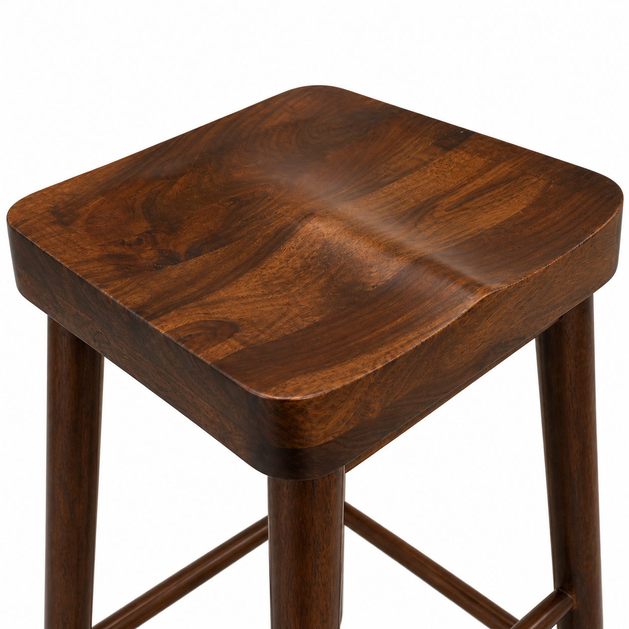 ARENA BAR STOOL R1916 CURVE WOOD SEAT ARENA