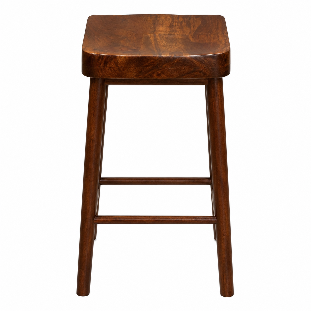 ARENA BAR STOOL R1916 CURVE WOOD SEAT ARENA