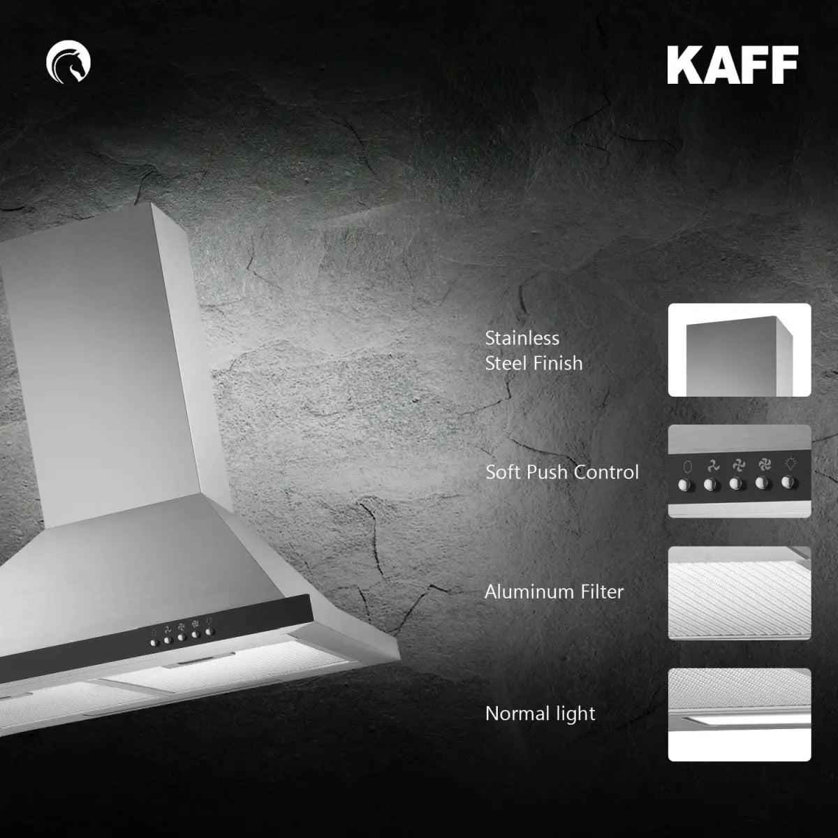 KAFF CHIMNEY RAY 60 60 CM KAFF