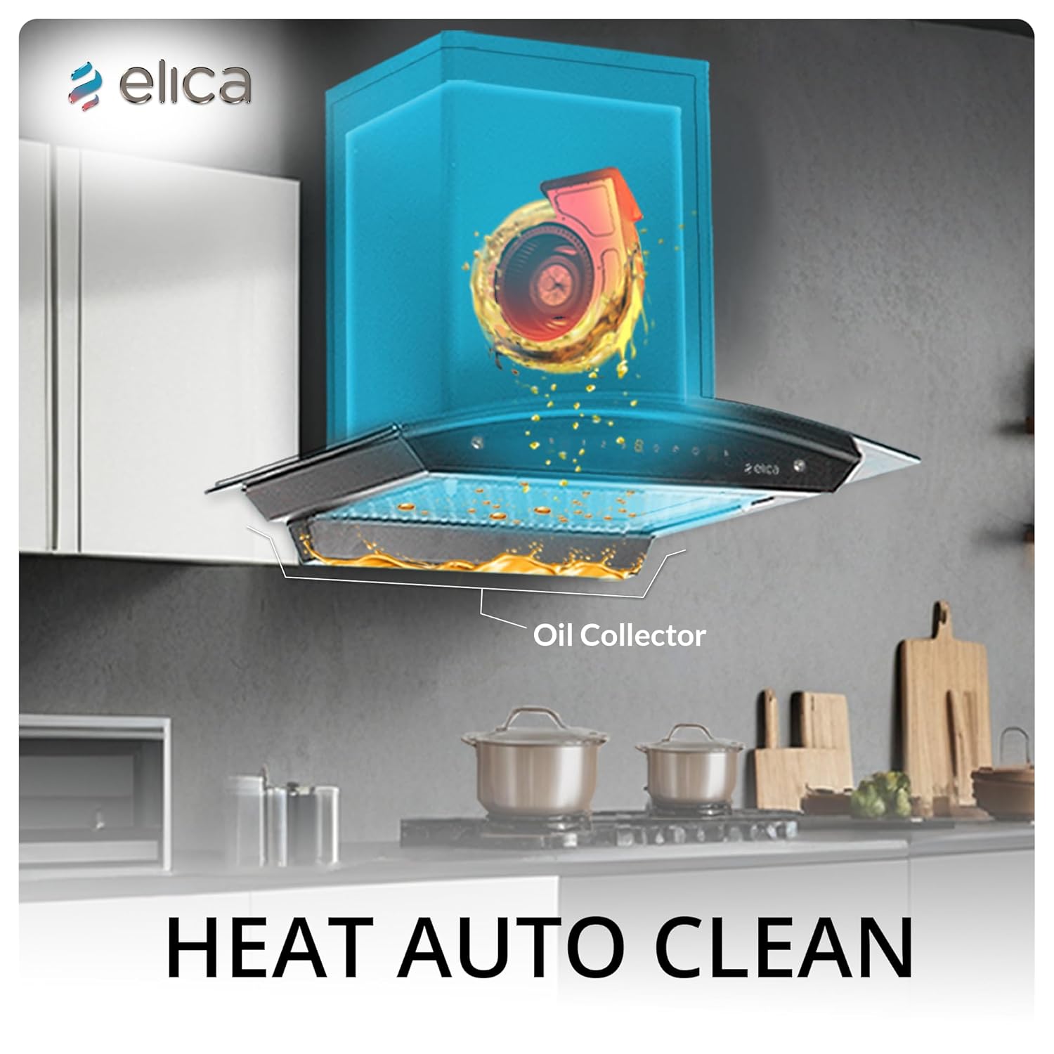 ELICA CHIMNEY SPOT TC 3V NA60 CM CHIMNEY ELICA