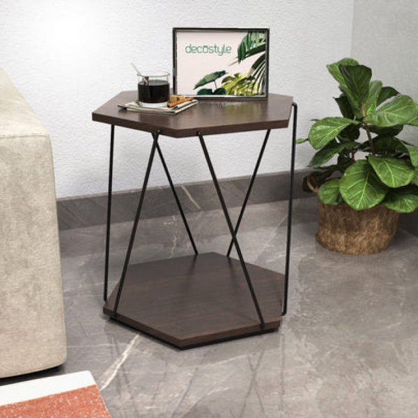 DECOSTYLE Side Table WIRE S DWR WES WENGE 115  (52x50x46cm)