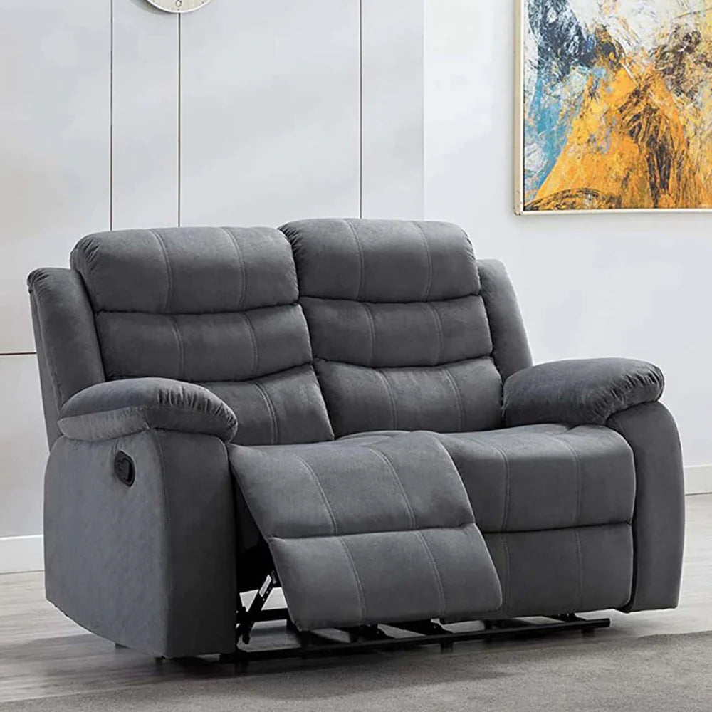 ARENA TWO SEATER MANUAL RECLINER BELLO  FABRIC GREY ARENA