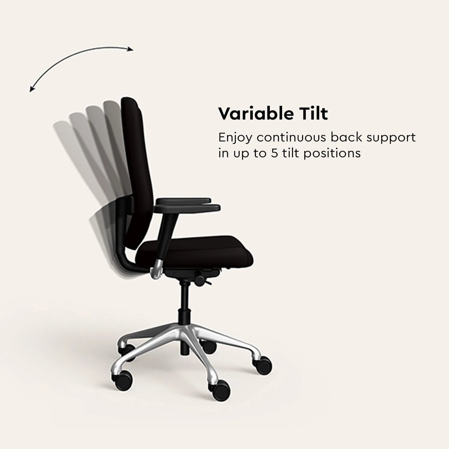 GODREJ MARVEL HB CHAIR BLACKINK 3301AXLC01 LC-01 GODREJ
