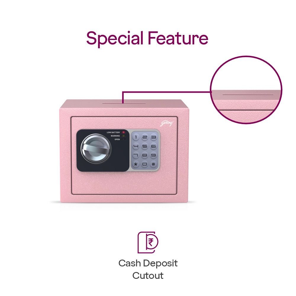 GODREJ DOMESTIC SAFE  DREAM BOX PINK  GS4.5L EL GODREJ