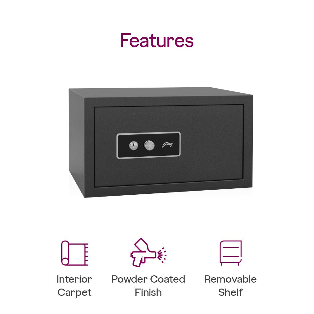 GODREJ DOMESTIC SAFE  HOME LOCKER 33L KL EBONY GODREJ