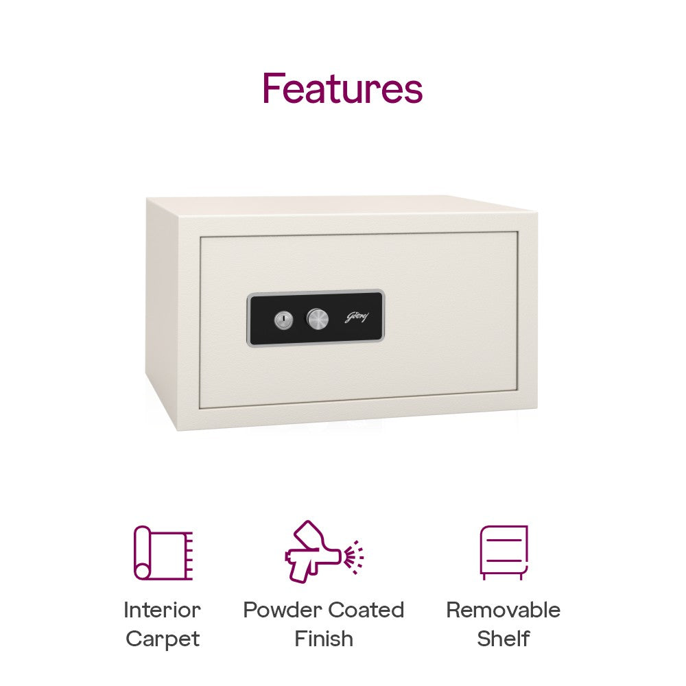 GODREJ DOMESTIC SAFE  HOME LOCKER 33L KL IVORY GODREJ
