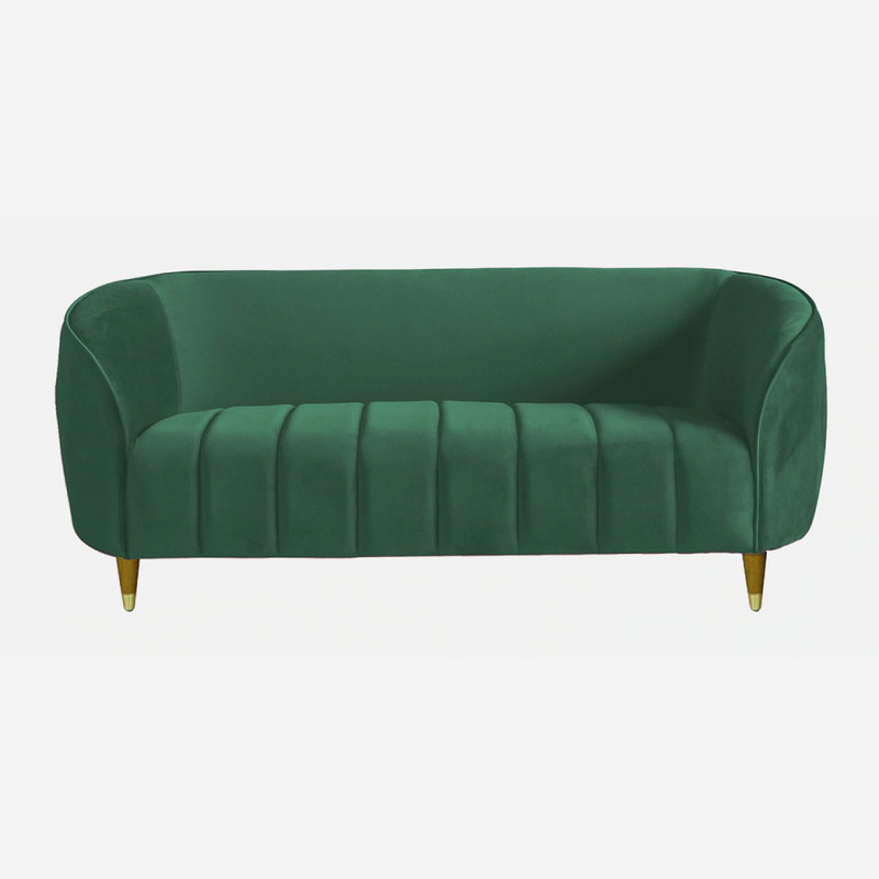 ARENA Happy (3+2) Velvet Green Sofa Set
